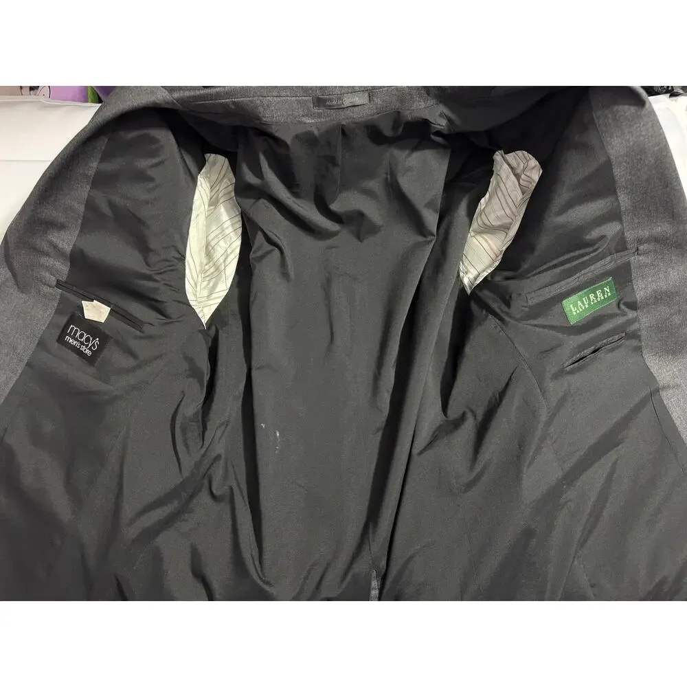 Polo Ralph Lauren Gray Blazer Sport Coat - Size 46R (23x31)
